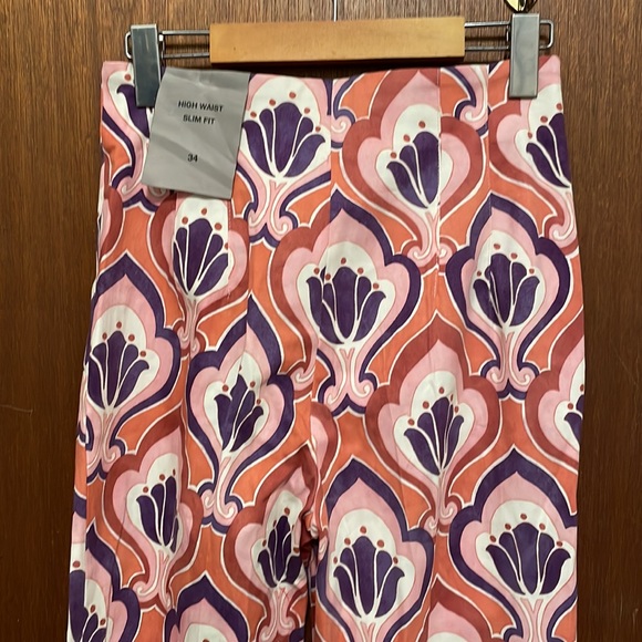 NWT Zara Printed Slim Fit Pants - Picture 10 of 11